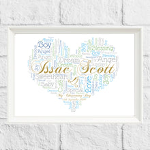 Load image into Gallery viewer, Personalised Christening Gift Print
