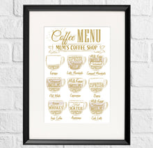 Load image into Gallery viewer, Personalised Coffee Menu
