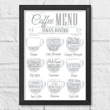 Load image into Gallery viewer, Personalised Coffee Menu
