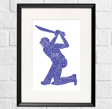 Load image into Gallery viewer, Personalised Cricket Print
