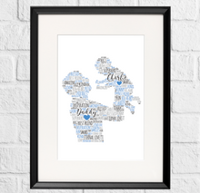 Load image into Gallery viewer, Personalised Dad and Baby print
