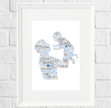 Load image into Gallery viewer, Father and baby gift print
