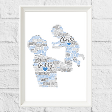 Load image into Gallery viewer, Personalised Dad and Baby print
