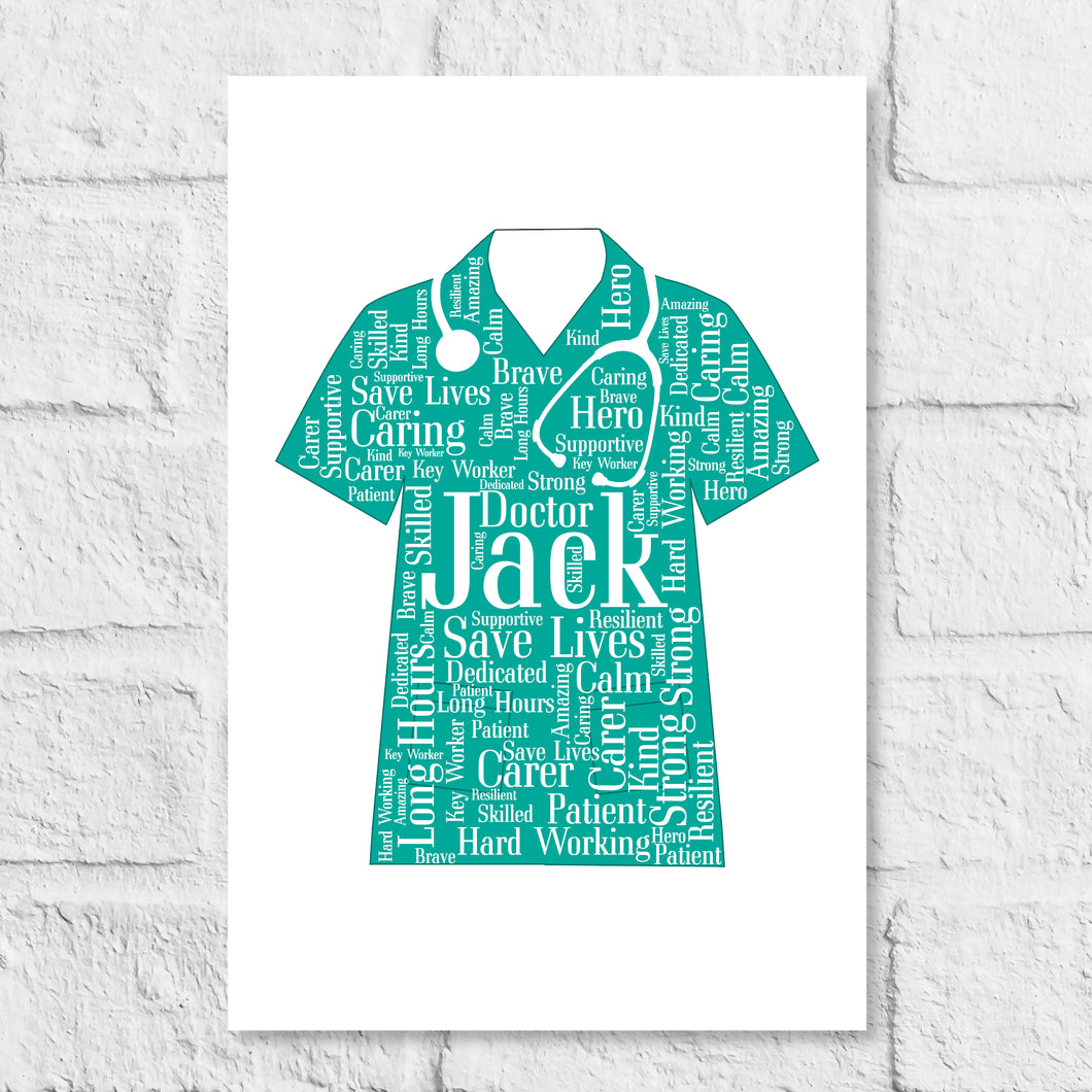 Personalised Doctor Gift Print