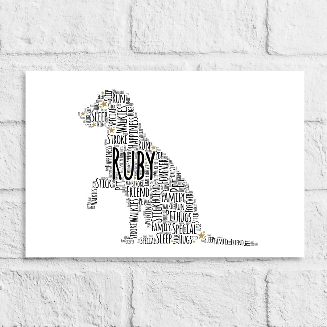 Labrador puppy gift print