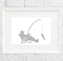 Load image into Gallery viewer, Fishing Fathers Day Gift Print by Stunrosie Gifts
