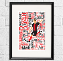 Load image into Gallery viewer, Personalise everything Footballers bedroom print
