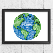 Load image into Gallery viewer, Personalised World Map Gift Print
