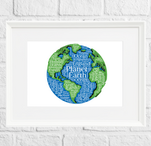 Load image into Gallery viewer, Personalised World Map Gift Print
