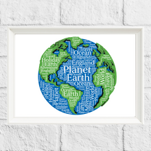 Load image into Gallery viewer, Personalised World Map Gift Print
