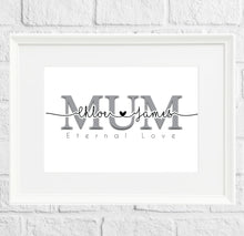 Load image into Gallery viewer, Personalised MUM Word Art
