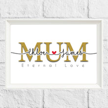 Load image into Gallery viewer, Personalised MUM Word Art
