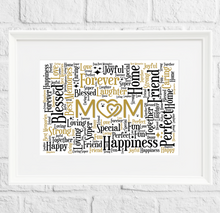 Load image into Gallery viewer, Personalised Mum Gift Print
