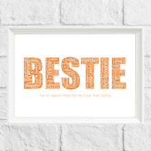 Load image into Gallery viewer, Personalised Bestie Gift Print
