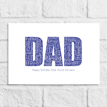 Load image into Gallery viewer, Personalised Dad Gift Print
