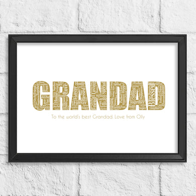 Gift idea for Grandad by Stunrosie Gifts