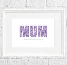 Load image into Gallery viewer, Mum word art by Stunrosie Gifts
