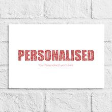 Load image into Gallery viewer, Personalised Custom Word Gift Print
