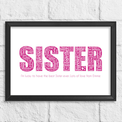 Gift idea for Sister by Stunrosie Gifts