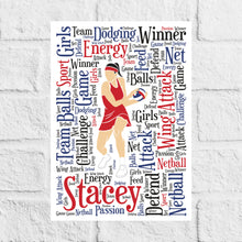 Load image into Gallery viewer, Gift idea for Netball player
