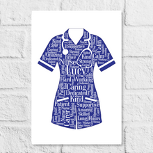 Load image into Gallery viewer, Nurse Tunic word cloud present by Stunrosie Gifts
