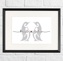 Load image into Gallery viewer, Personalised Penguin Gift Print
