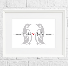 Load image into Gallery viewer, Personalised Penguin Gift Print
