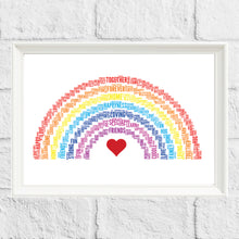 Load image into Gallery viewer, Personalised Rainbow Gift Print
