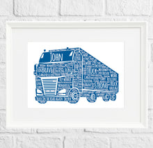 Load image into Gallery viewer, HGV driver word art present by Stunrosie GIfts
