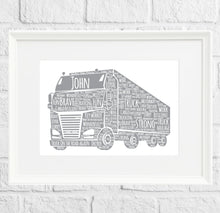 Load image into Gallery viewer, Truck Print HGV artwork
