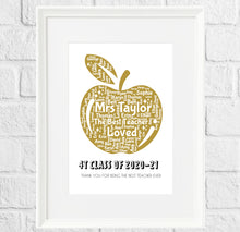 Load image into Gallery viewer, Personalised Apple Teacher Thank You Gift
